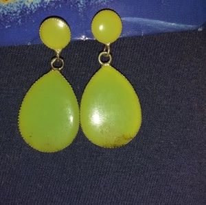 Vintage green earrings